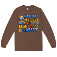 Chestnut eight night and eight light for hanukkah Long Sleeve Tee - AdoDesignShop