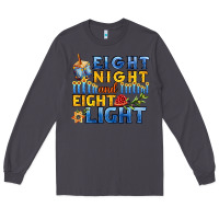 Smoke eight night and eight light for hanukkah Long Sleeve Tee - AdoDesignShop