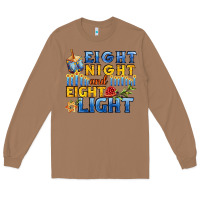 Toasted Coconut eight night and eight light for hanukkah Long Sleeve Tee - AdoDesignShop