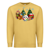 Antique Gold christmas Premium Sweatshirt - MaliasSmallBusiness