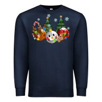 Navy christmas Premium Sweatshirt - MaliasSmallBusiness
