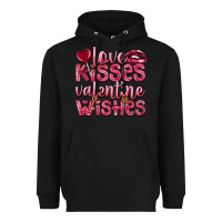 Black love kisses valentine wishes Heavyweight Hoodie - NancyCooperArtShop