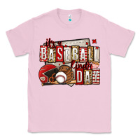 Bubblegum Pink it's a baseball kinda day Classic Tee - Jasminsmagicworld