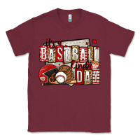 Burgundy it's a baseball kinda day Classic Tee - Jasminsmagicworld