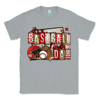 Heather Grey it's a baseball kinda day Classic Tee - Jasminsmagicworld