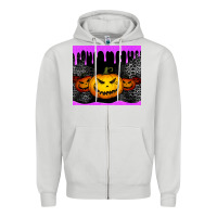 Dove Grey halloween jack o'lantern dripping glitter tumbler Zipper Hoodie - Jasminsmagicworld