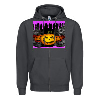 Smoke halloween jack o'lantern dripping glitter tumbler Zipper Hoodie - Jasminsmagicworld