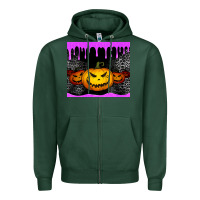 Sports Green halloween jack o'lantern dripping glitter tumbler Zipper Hoodie - Jasminsmagicworld
