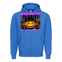 True Royal halloween jack o'lantern dripping glitter tumbler Zipper Hoodie - Jasminsmagicworld