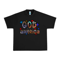 Black god bless america Urban Heavy Tee - CowhideDigitalArt