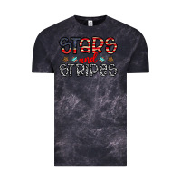 Cloud Black stars and stripes Vintage Tee - CowhideDigitalArt