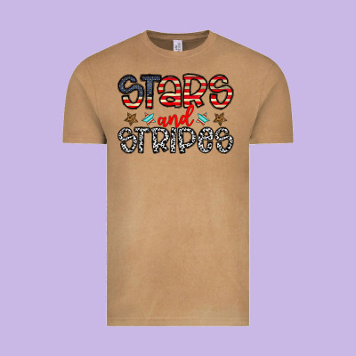 Stars And Stripes Vintage Tee Designed By Cowhidedigitalart