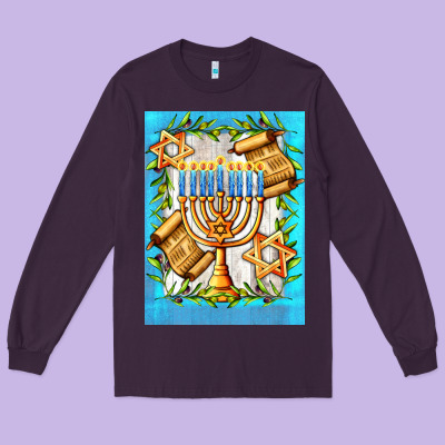 Candlestick With Parchment Long Sleeve Tee Designed By Adodesignshop