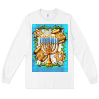 White candlestick with parchment Long Sleeve Tee - AdoDesignShop