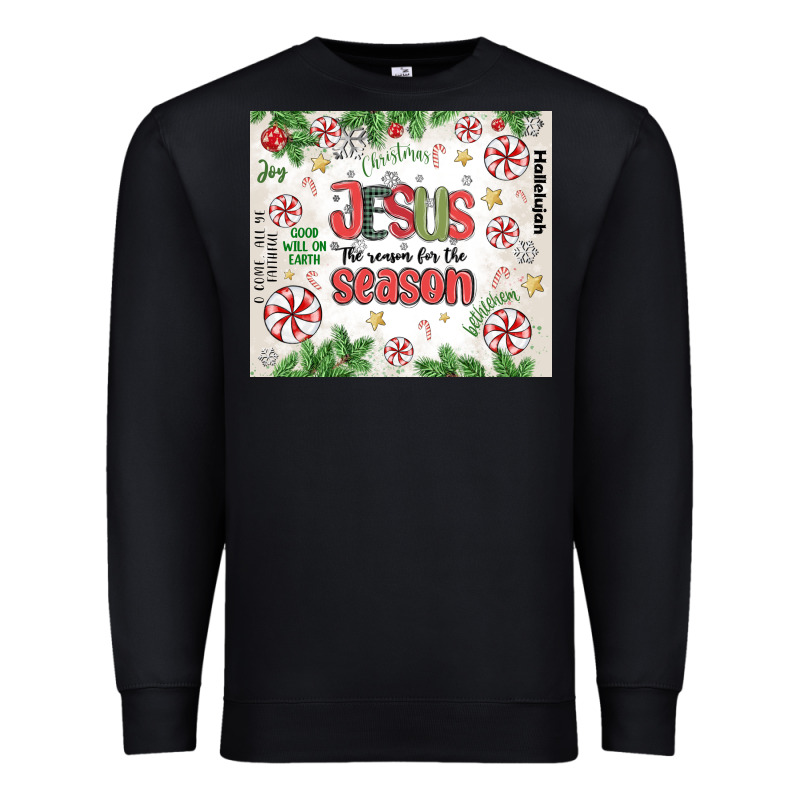 Christian Christmas  Jesus The Reason Premium Sweatshirt by MaliasSmallBusiness | Teevron