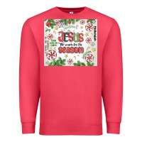 Cardinal christian christmas  jesus the reason Premium Sweatshirt - MaliasSmallBusiness