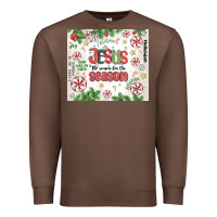 Chestnut christian christmas  jesus the reason Premium Sweatshirt - MaliasSmallBusiness