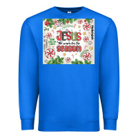 True Royal christian christmas  jesus the reason Premium Sweatshirt - MaliasSmallBusiness