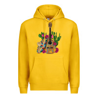 Lemon ,mexican sombrero guitar rose cactus Premium Hoodie - Artiststas