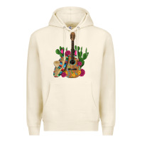Tofu ,mexican sombrero guitar rose cactus Premium Hoodie - Artiststas