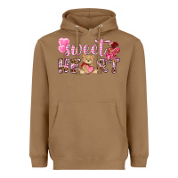 Toasted Coconut sweetheart with bear Heavyweight Hoodie - NancyCooperArtShop