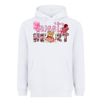 White sweetheart with bear Heavyweight Hoodie - NancyCooperArtShop
