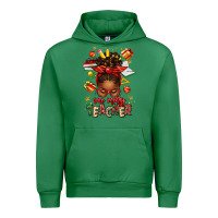 Emerald one merry teacher afro messy bun Urban Hoodie - texasbilliewilder