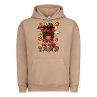 Pigment Burro one merry teacher afro messy bun Urban Hoodie - texasbilliewilder