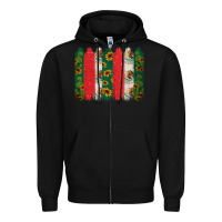 Black mexican flag brushstroke Zipper Hoodie - Jasminsmagicworld