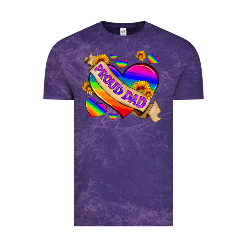 Lgbtq Proud Dad Vintage Tee by HRA Design Shop | Teevron
