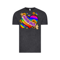 Vintage Black lgbtq proud dad Vintage Tee - HRA Design Shop