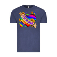 Vintage Denim lgbtq proud dad Vintage Tee - HRA Design Shop