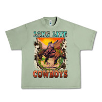Oil Green long live cowboys Urban Heavy Tee - FaDigitalArtStudio