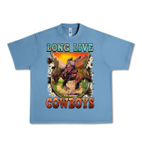 Pebble Blue long live cowboys Urban Heavy Tee - FaDigitalArtStudio
