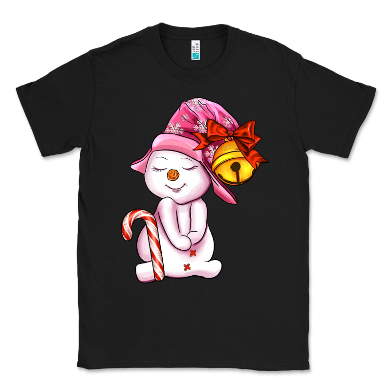 Winter Pink Snowman Classic Tee by AdoDesignShop | Teevron