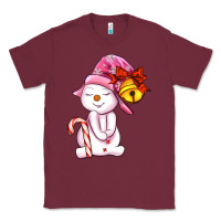 Burgundy winter pink snowman Classic Tee - AdoDesignShop