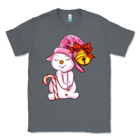 Charcoal Heather winter pink snowman Classic Tee - AdoDesignShop