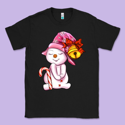 Winter Pink Snowman Classic Tee Designed By Adodesignshop