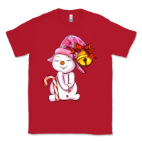 Red winter pink snowman Classic Tee - AdoDesignShop