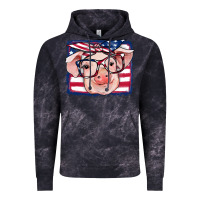 Cloud Black american flag pig Vintage Hoodie - RanaPortraitStore