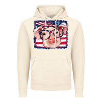 Vintage Artic american flag pig Vintage Hoodie - RanaPortraitStore