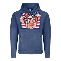 Vintage Denim american flag pig Vintage Hoodie - RanaPortraitStore