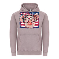 Vintage Zinc american flag pig Vintage Hoodie - RanaPortraitStore