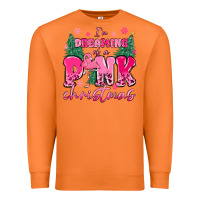 Carrot i'm dreaming of a pink christmas flamingo Premium Sweatshirt - MaliasSmallBusiness