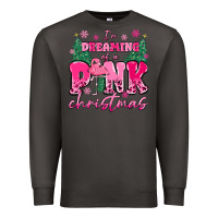 Smoke i'm dreaming of a pink christmas flamingo Premium Sweatshirt - MaliasSmallBusiness