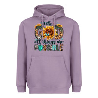 Lavender with god all things are possible malias Heavyweight Hoodie - MaliasSmallBusiness