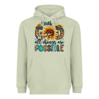 Matcha with god all things are possible malias Heavyweight Hoodie - MaliasSmallBusiness
