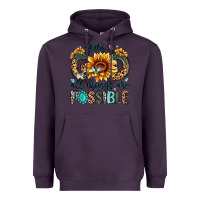 Plum with god all things are possible malias Heavyweight Hoodie - MaliasSmallBusiness