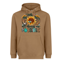 Toasted Coconut with god all things are possible malias Heavyweight Hoodie - MaliasSmallBusiness