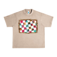 French Oak race background with leopard frame Urban Heavy Tee - HRA Design Shop